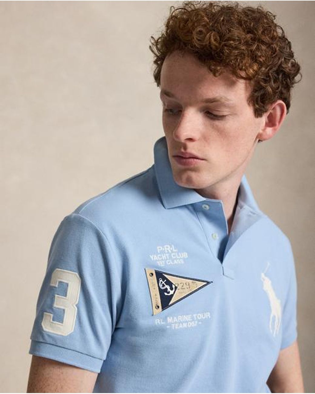 Polo Ralph Lauren Custom Slim Fit Big Pony Polo Shirt in Blue for Men ...