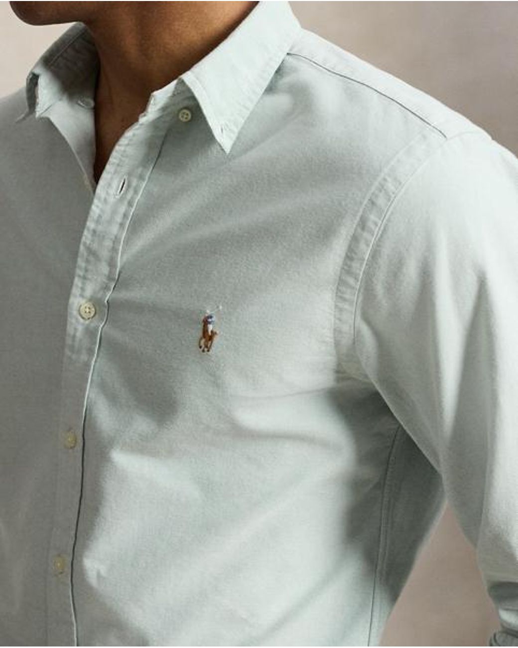 Polo Ralph Lauren Green Slim Fit Oxford Shirt for men