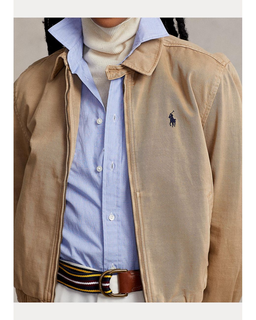 Polo Ralph Lauren Cotton Chino Jacket in Natural | Lyst UK