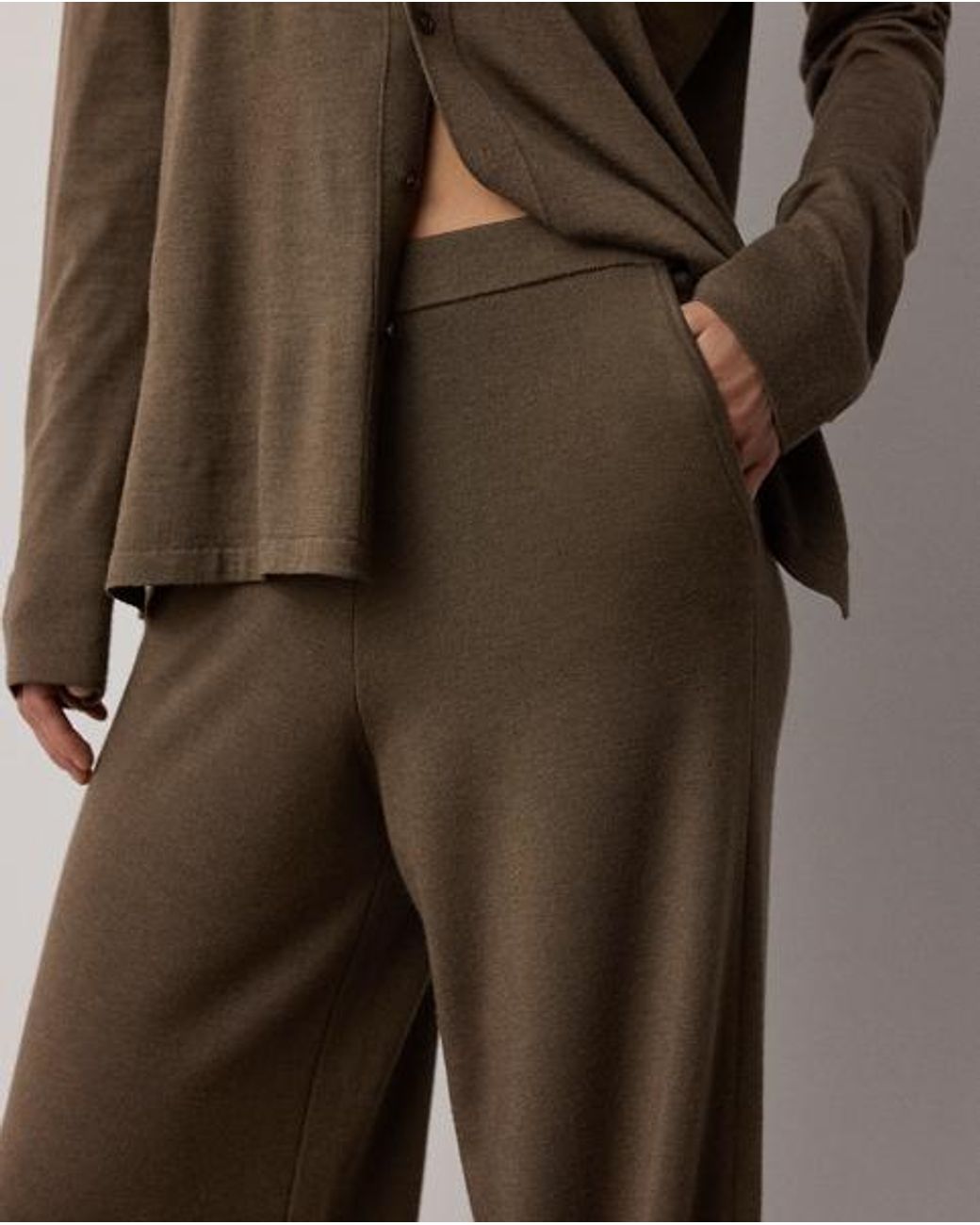 Ralph Lauren Brown Francesca Wool-Blend Jumper Trouser