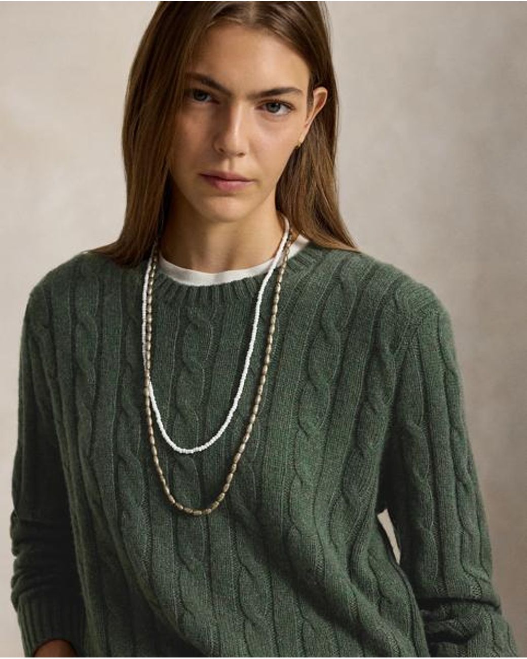 Polo Ralph Lauren Green The Iconic Cable-knit Cashmere Jumper for men