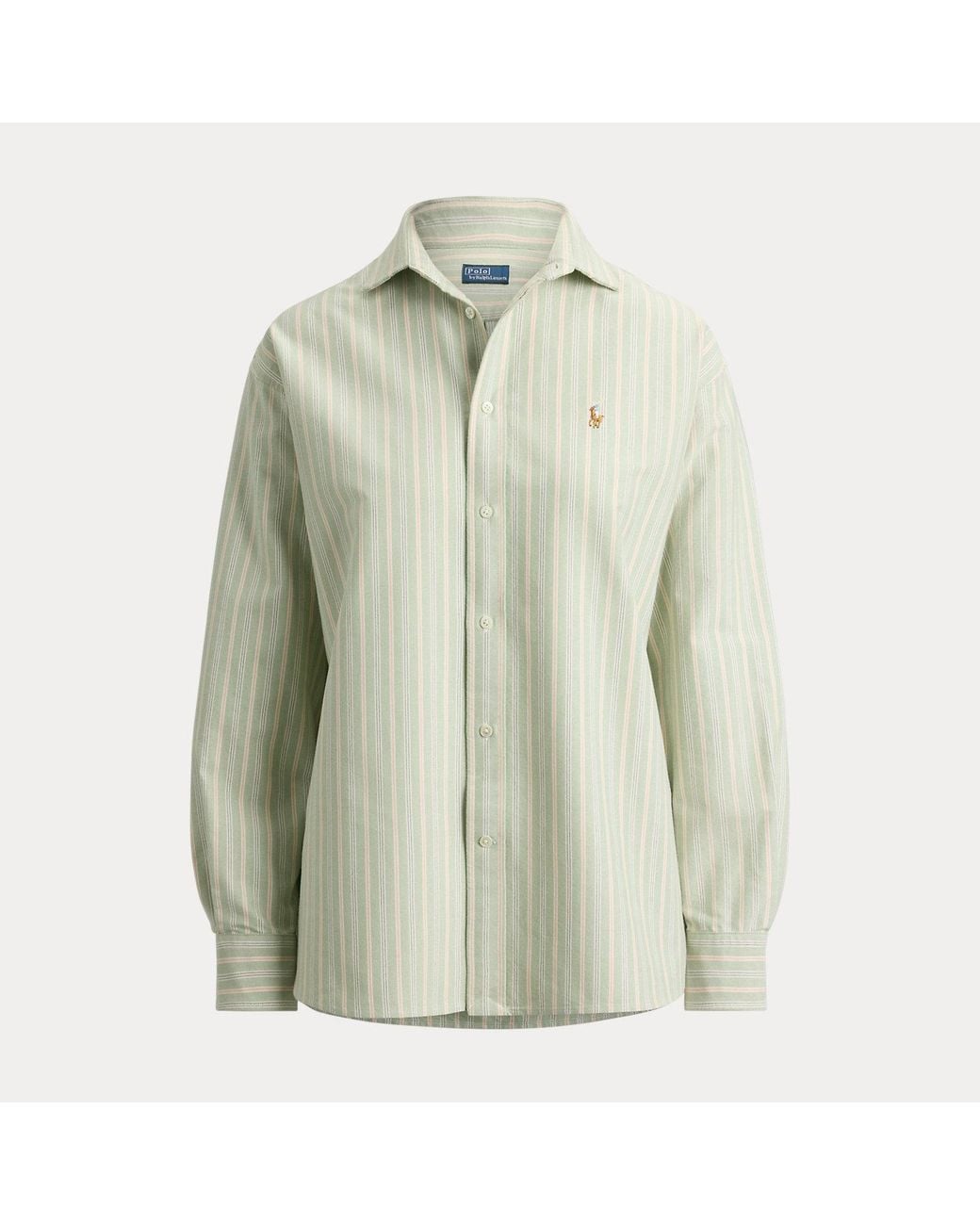Ralph Lauren Green Relaxed Fit Cotton Oxford Shirt