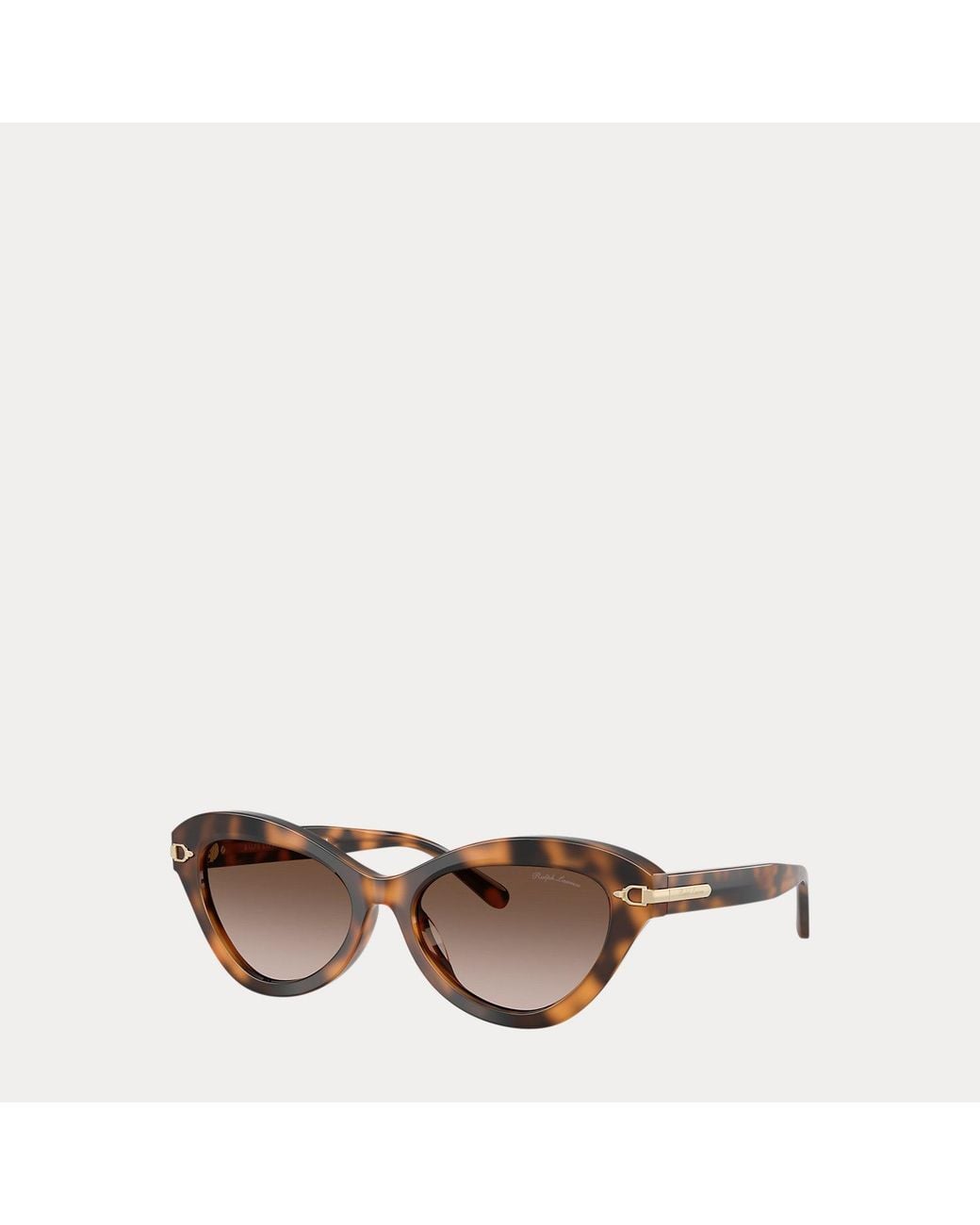 Ralph Lauren Brown Stirrup Cat-Eye Sunglasses