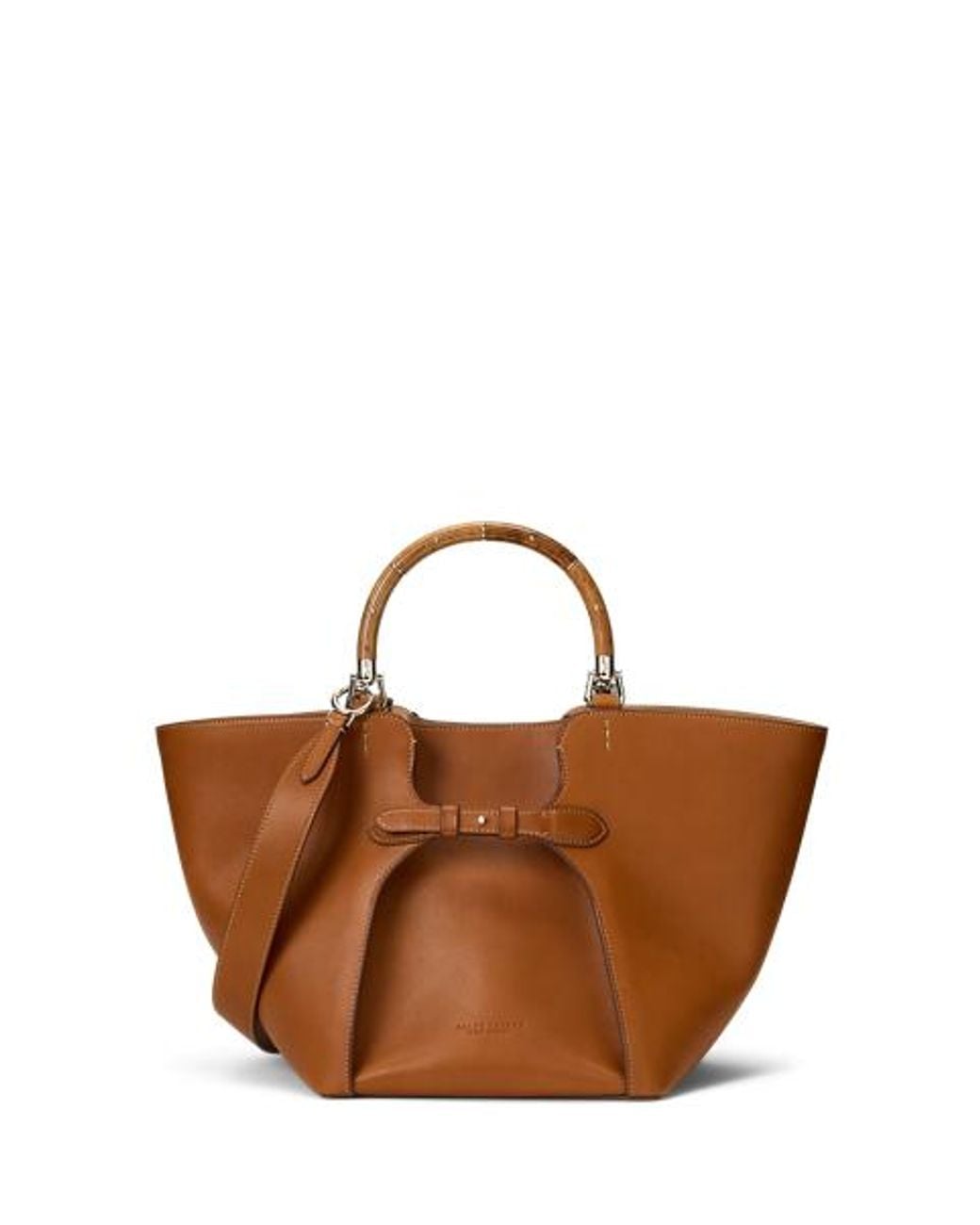 Ralph Lauren Brown The Ralph Calfskin Tote