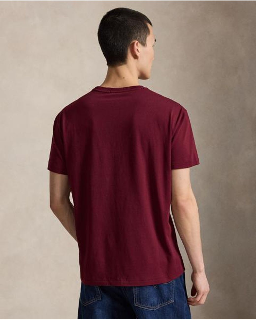 Polo Ralph Lauren Red Custom Slim Fit Logo T-Shirt for men