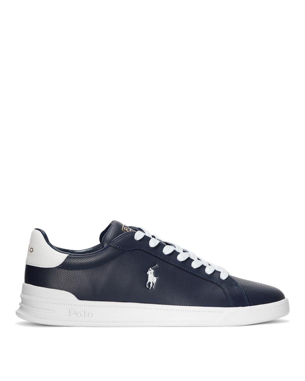 Polo Ralph Lauren Heritage Court Ii Leather Sneaker in Blue for Men Lyst Polo Ralph Lauren Heritage Court Ii Leather Sneaker in Blue for Men Lyst