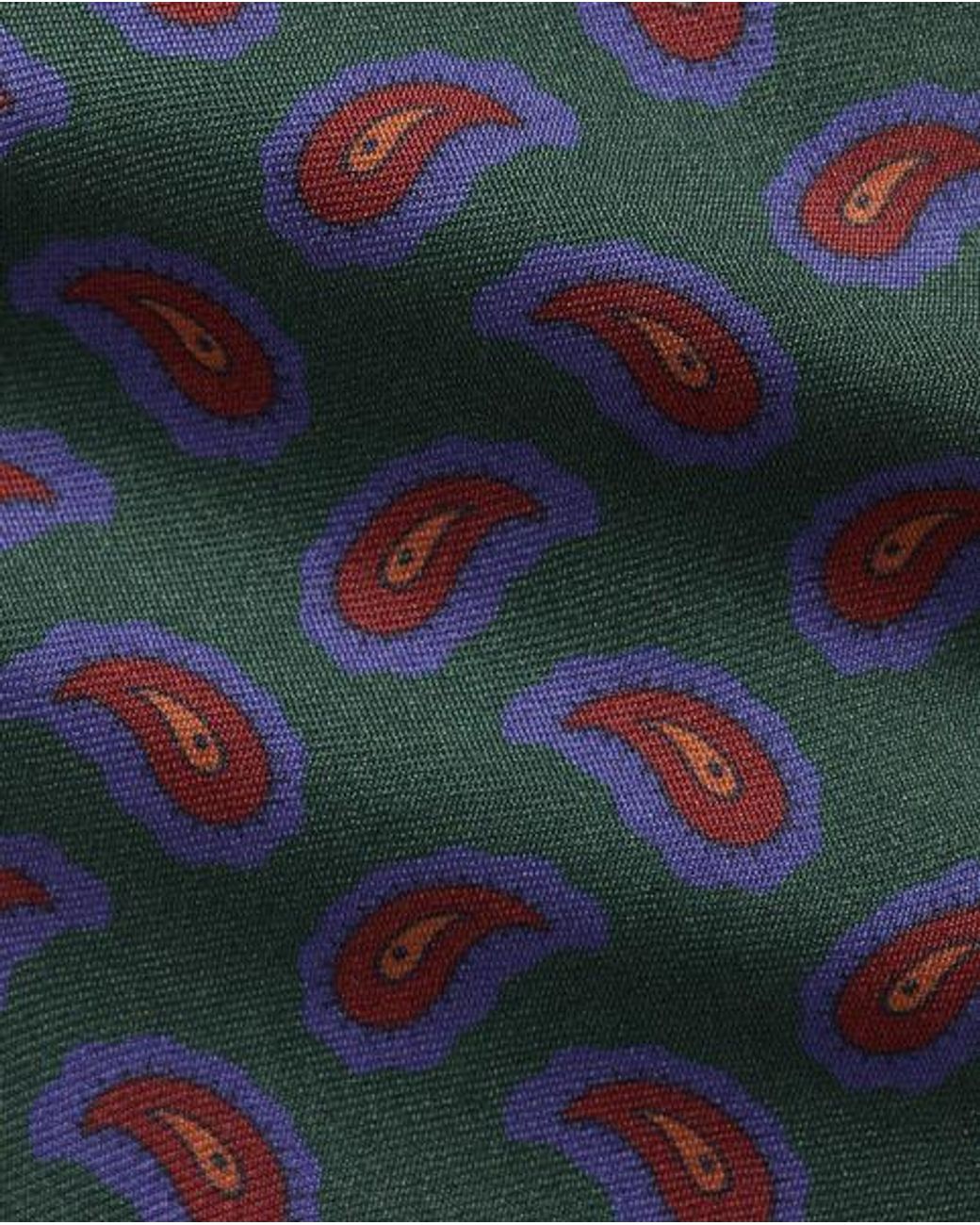 Polo Ralph Lauren Blue Pine-Print Silk Twill Tie for men
