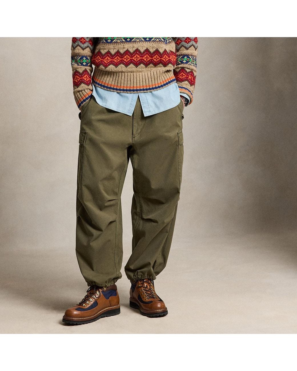 Polo Ralph Lauren Green Relaxed Fit Ripstop Cargo Pant for men