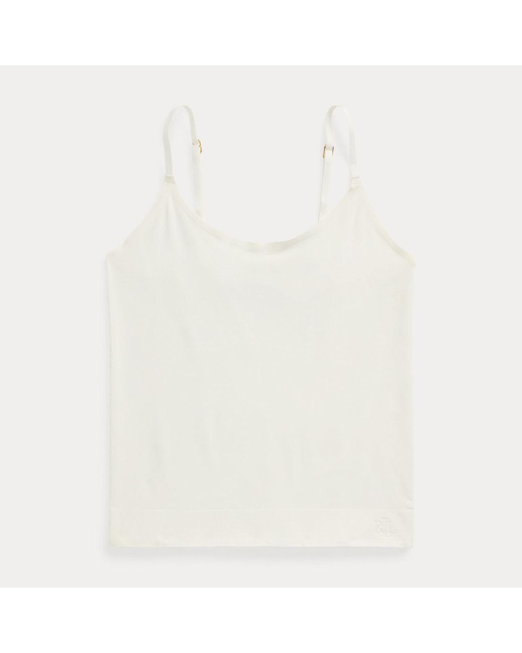 Ralph Lauren White Seamless Scoopneck Camisole