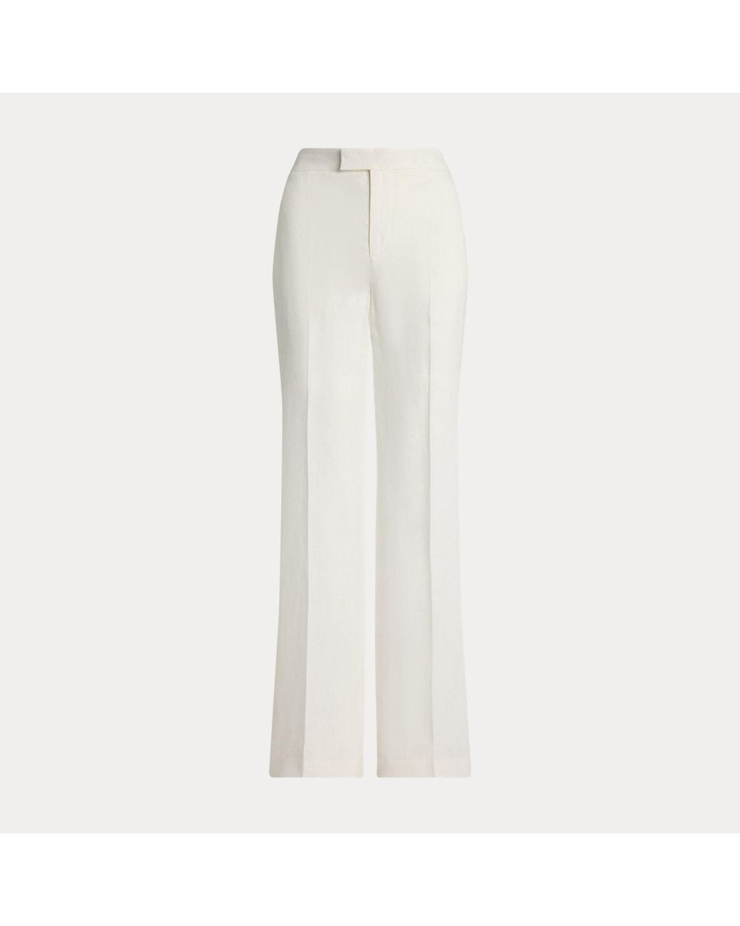 Ralph Lauren White Dean Linen Pant