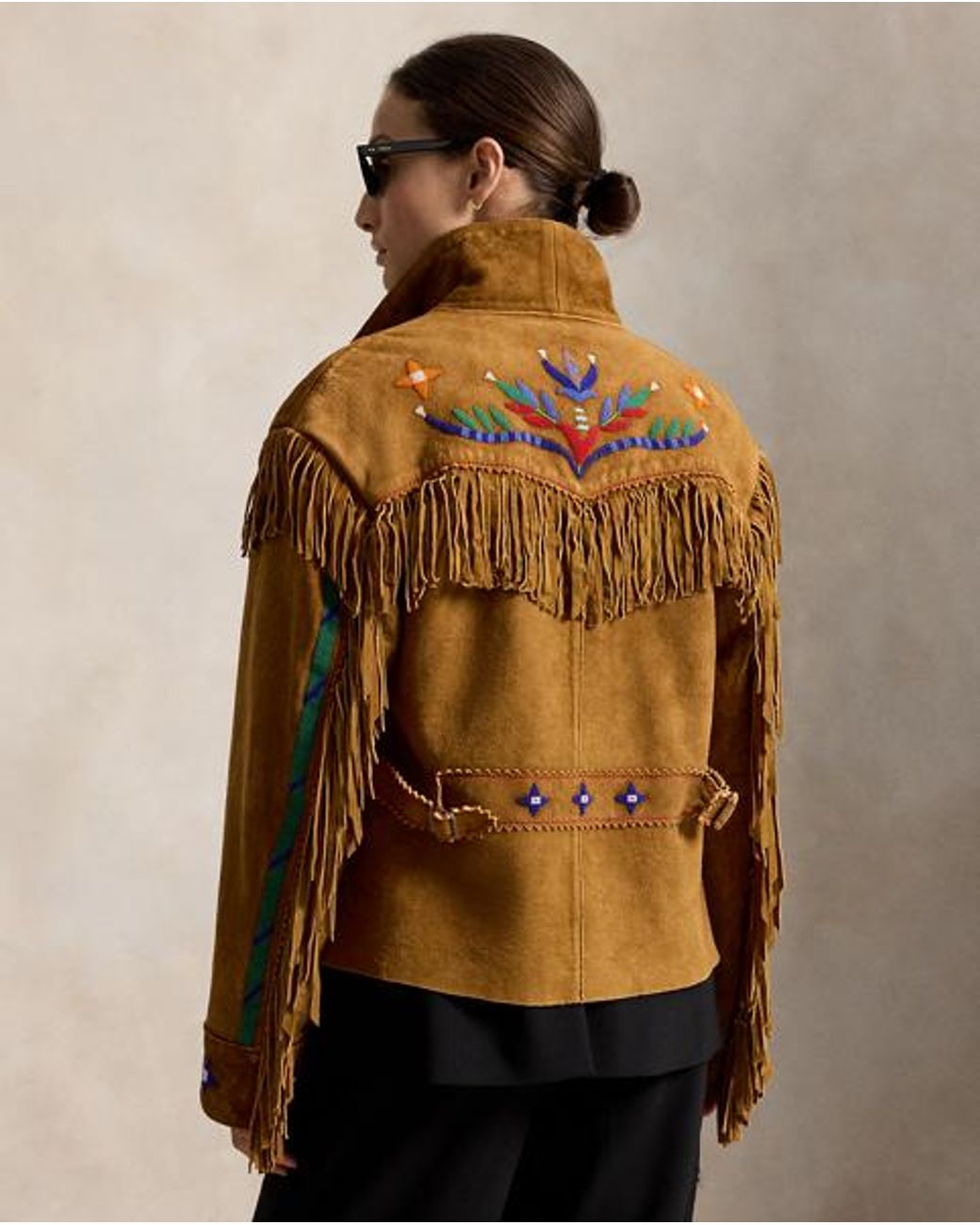 Polo Ralph Lauren Brown Ralph Lauren Prl X Tópa Standing Sage Fringe Jacket for men