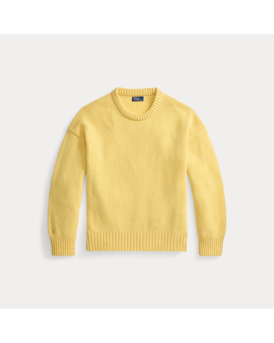 Polo Ralph Lauren Yellow Wool Crewneck Jumper