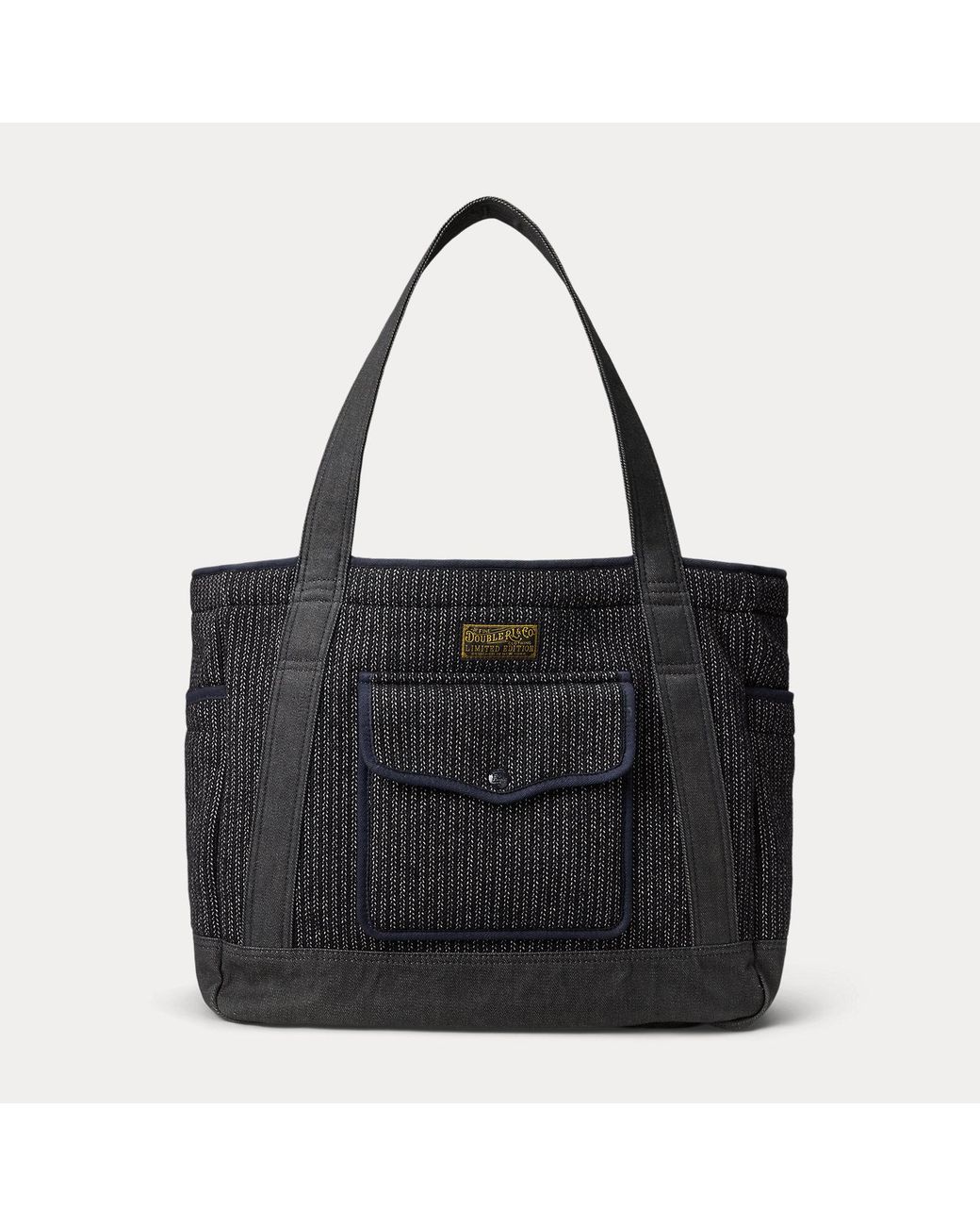 RRL Black Wool-Cotton Tote for men