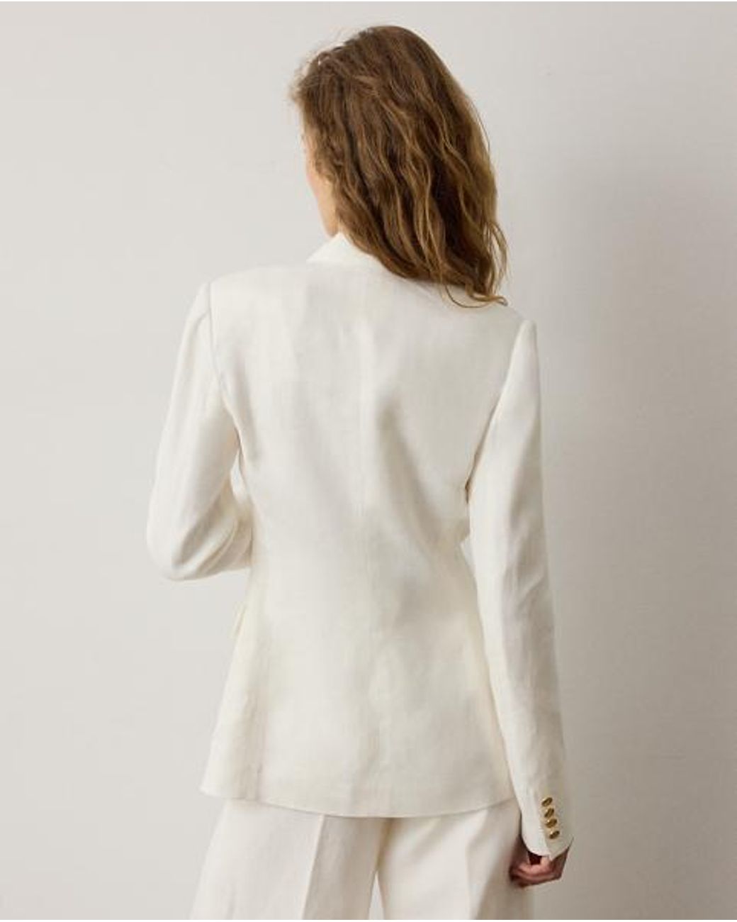 Ralph Lauren White Camden Linen Jacket
