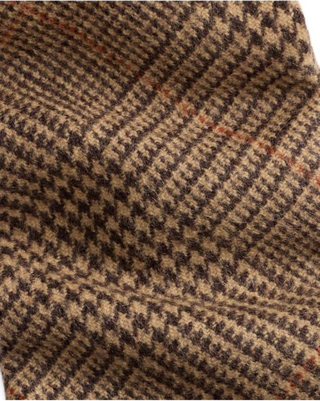 Polo Ralph Lauren Brown Embroidered Plaid Wool Tie for men