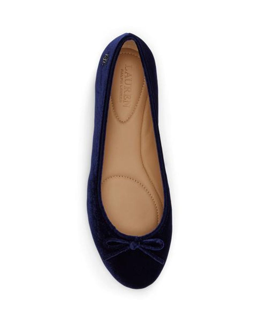 Ralph Lauren Blue Jayna Iii Velvet Flat