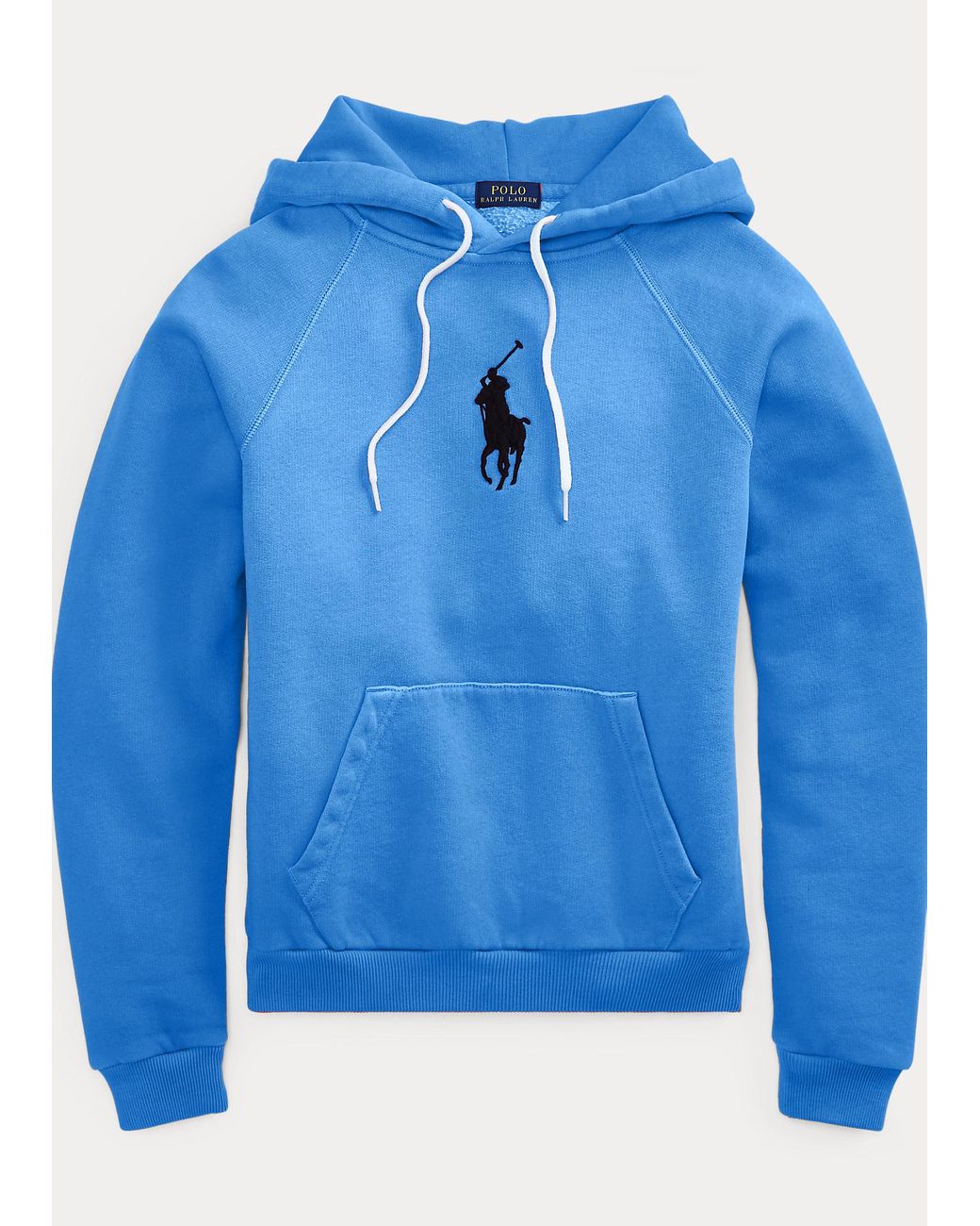 Sweat à capuche Big Pony coupe raccourcie Polo Ralph Lauren en coloris Bleu  | Lyst