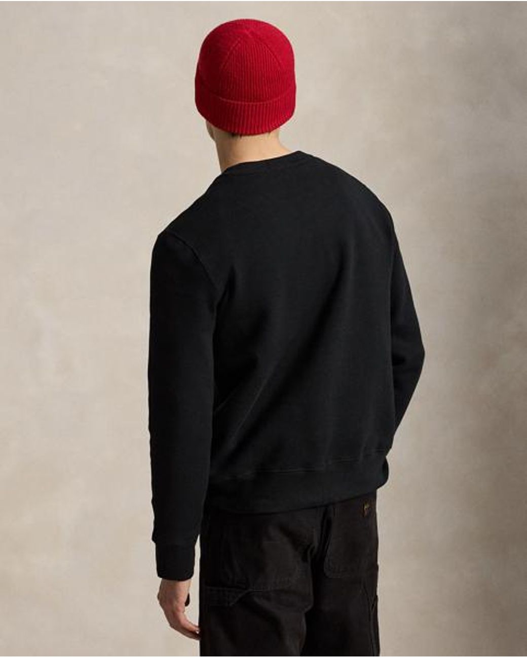 Polo Ralph Lauren Black Polo Bear Fleece Sweatshirt for men
