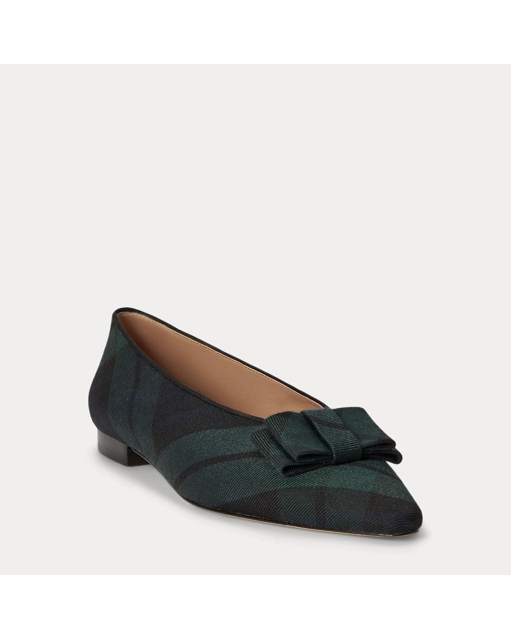 Ralph Lauren Blue Audri Bow-Trim Watch Ballet Flat