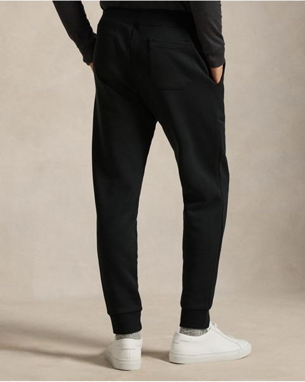 Polo Ralph Lauren Black Double-knit Joggers for men