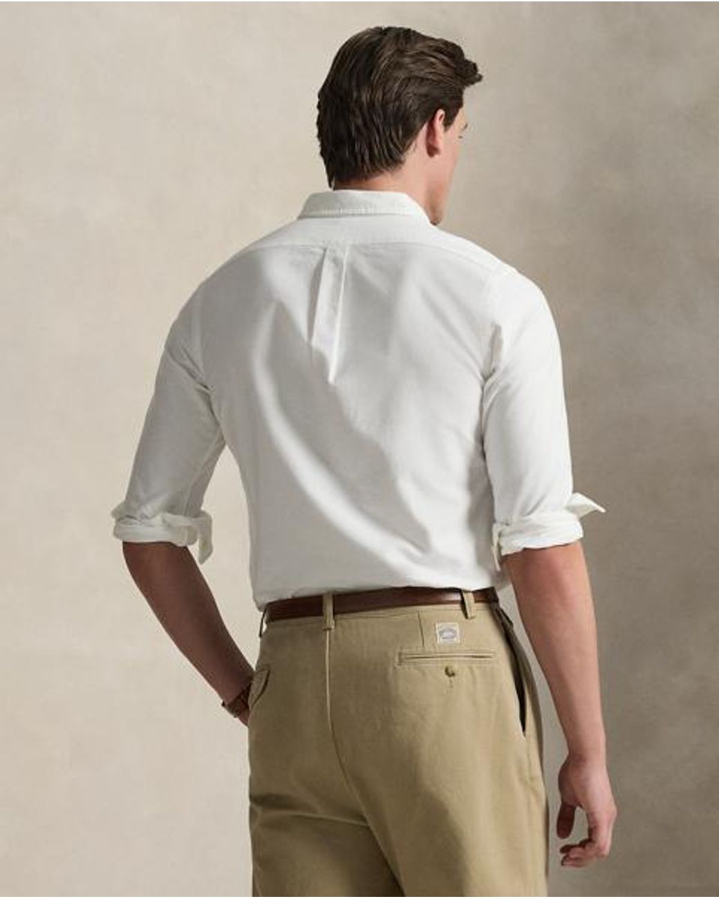 Polo Ralph Lauren Gray Slim Fit Oxford Shirt for men
