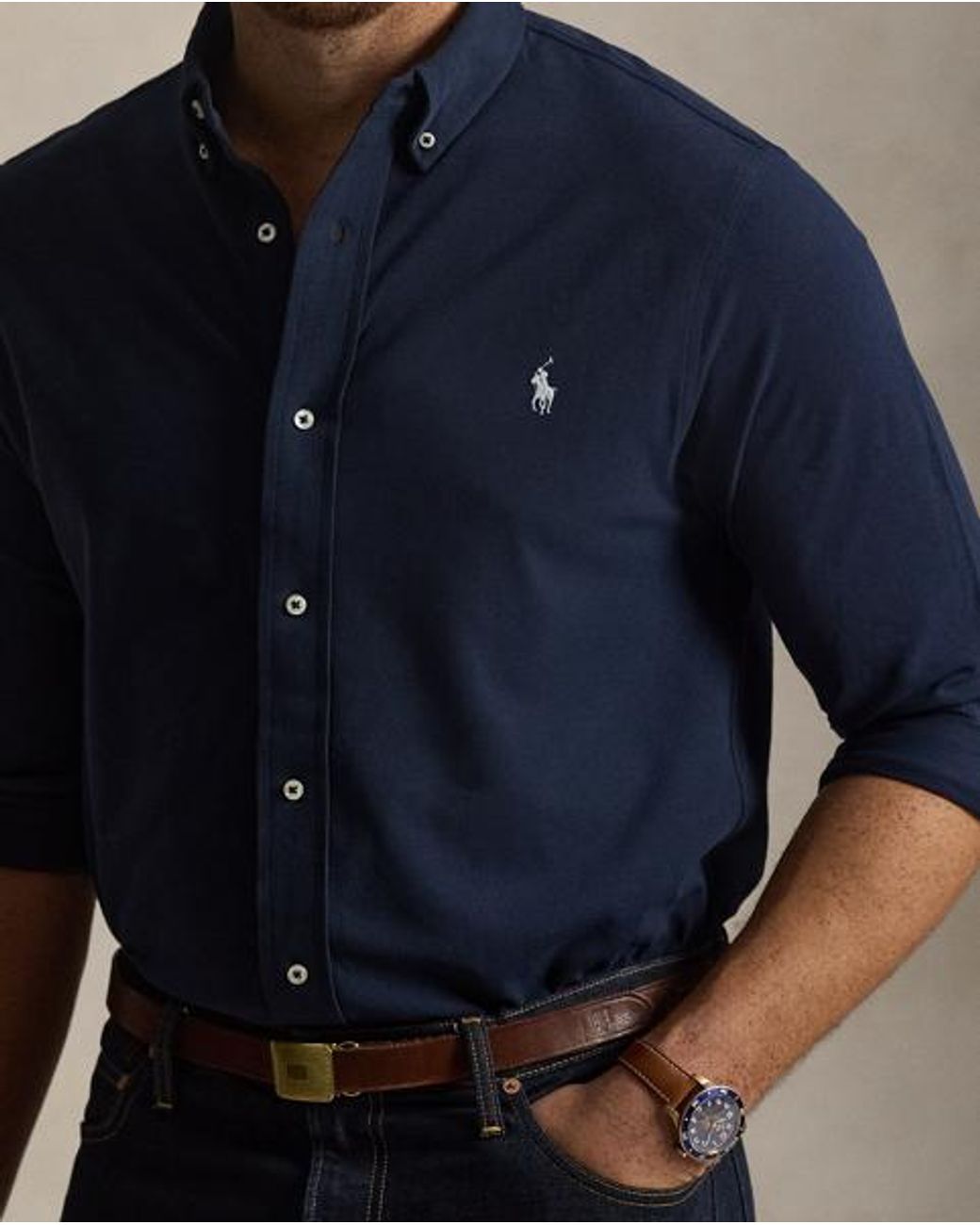 Ralph Lauren Blue Ralph Lauren Featherweight Mesh Shirt for men