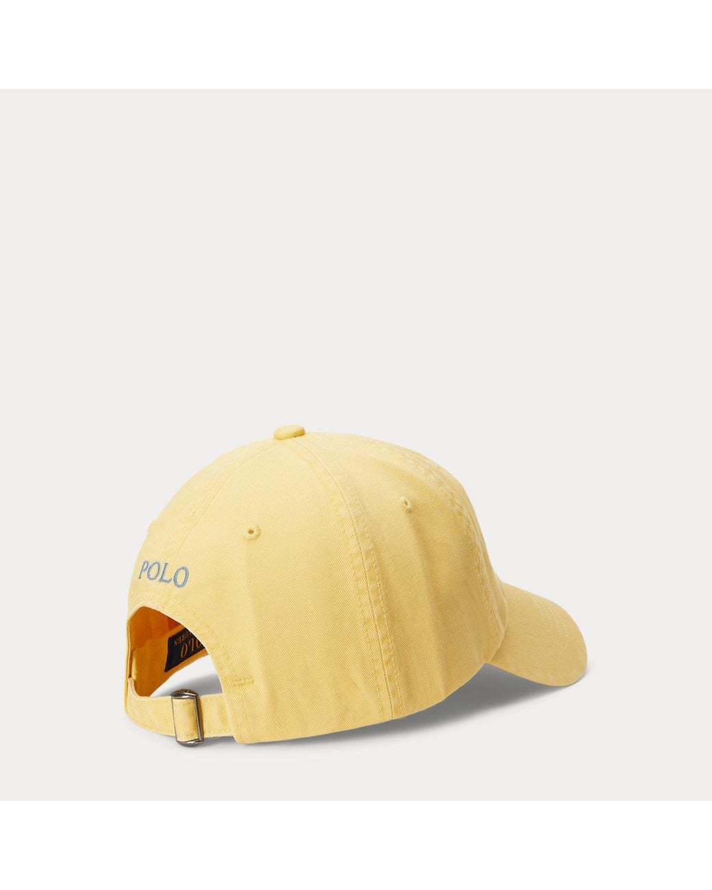 Polo Ralph Lauren Yellow The Iconic Cotton Chino Ball Cap for men