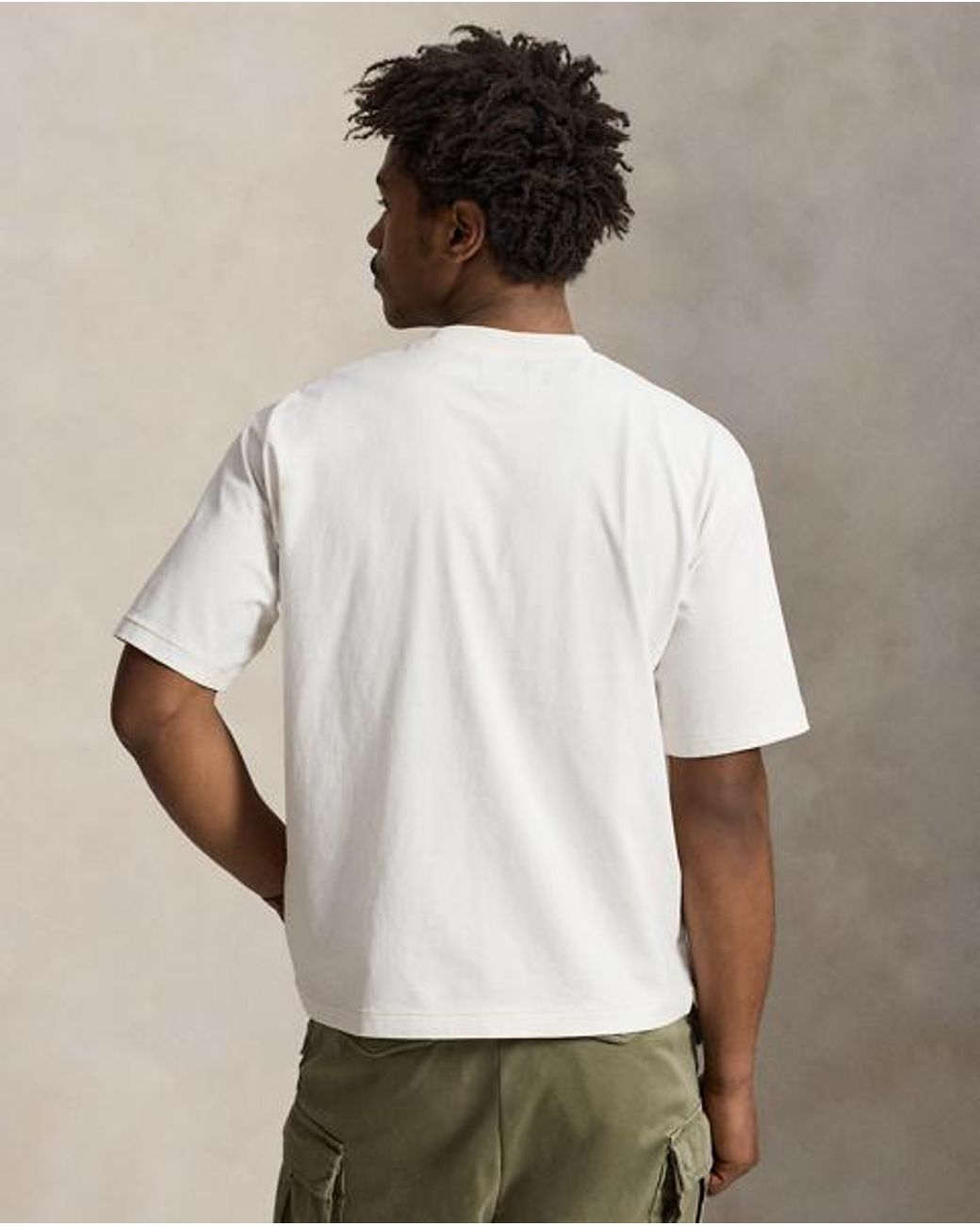 Polo Ralph Lauren White Jersey Relaxed-Fit Graphic T-Shirt for men