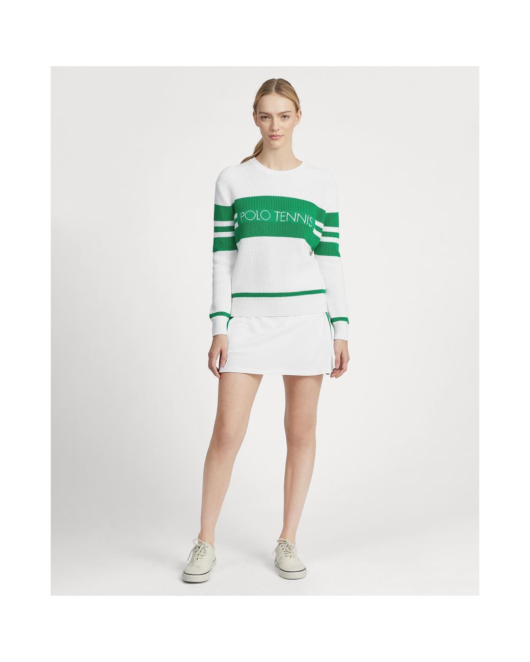 Polo Ralph Lauren Wimbledon Tennis Sweater in Green | Lyst