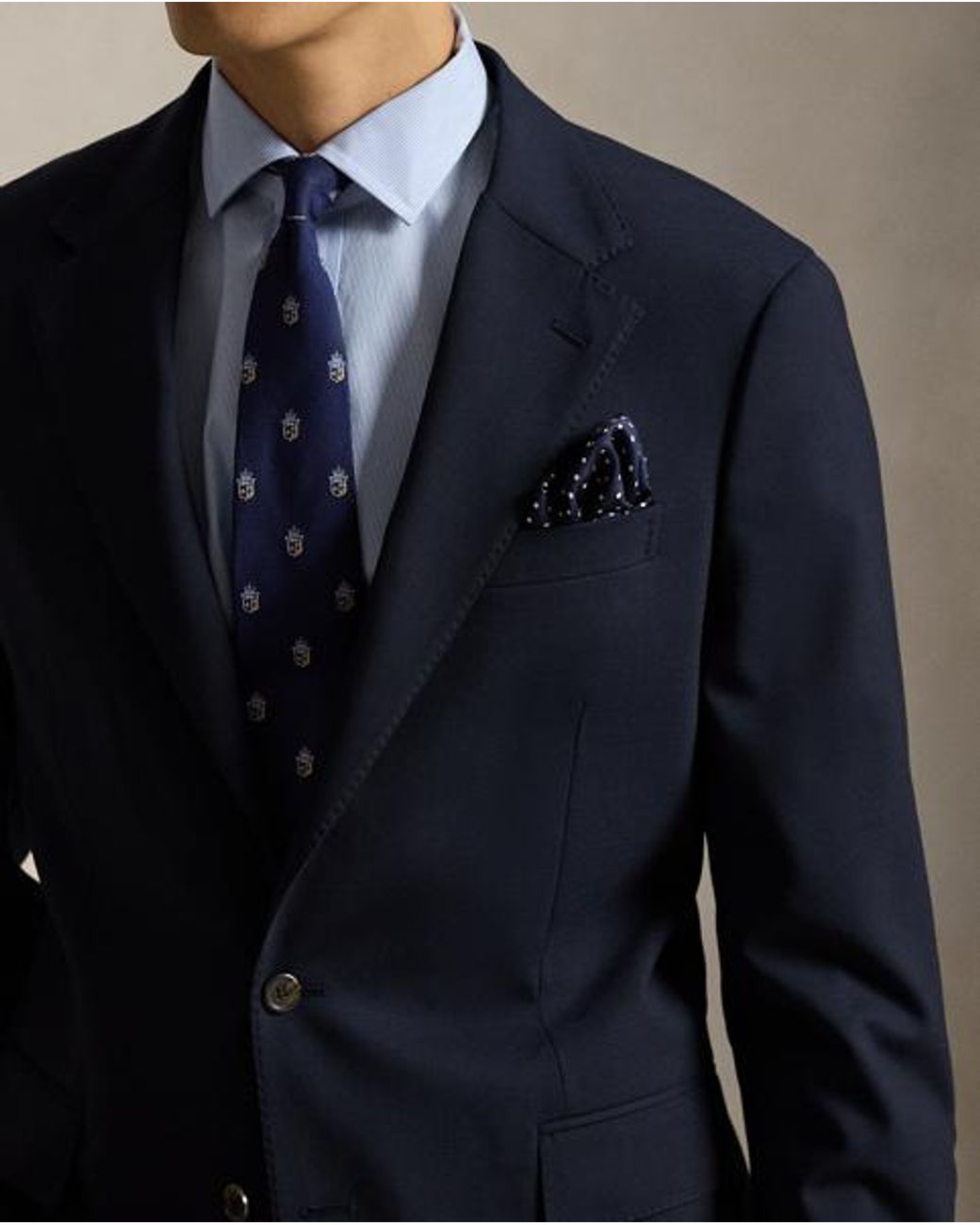 Polo Ralph Lauren Blue Polo Modern Fit Wool-Blend Suit Jacket for men