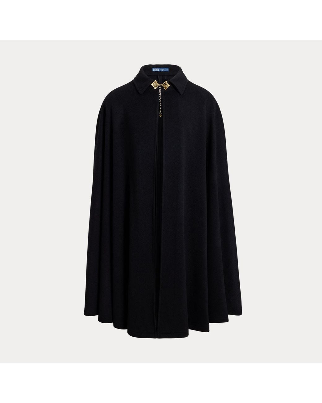 Polo Ralph Lauren Black Wool Melton Cape for men