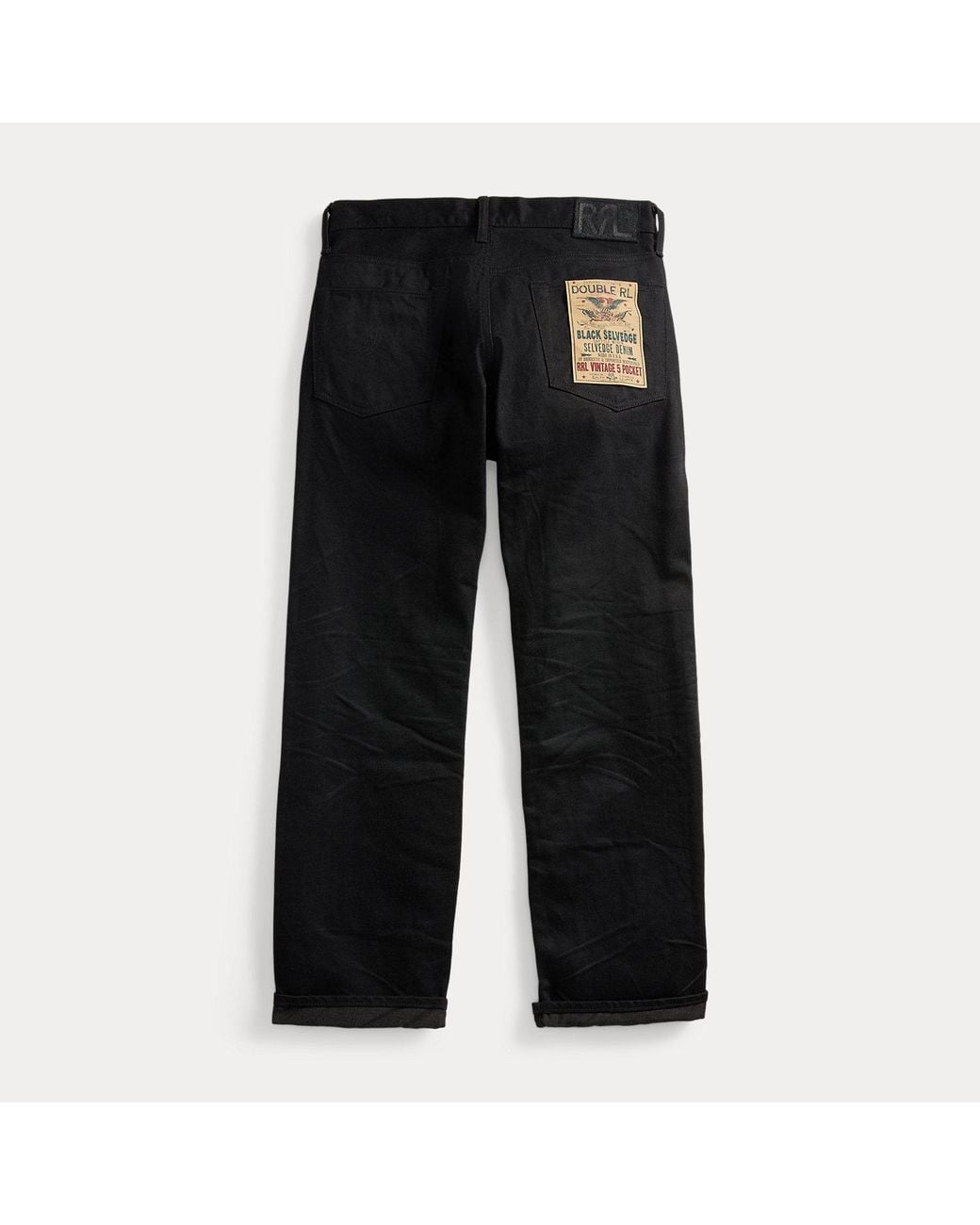 RRL Vintage 5-pocket Black-on-black Jean for men