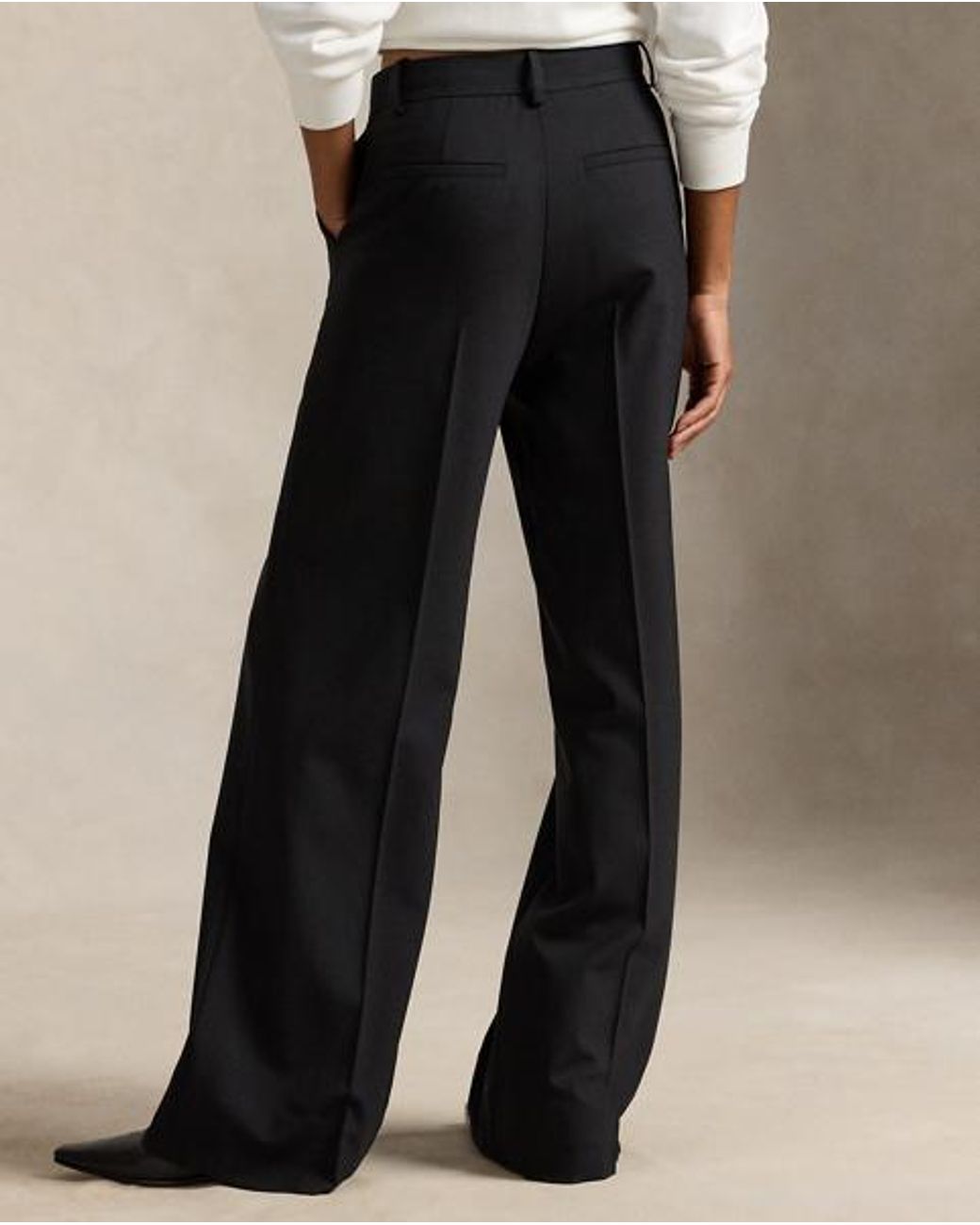 Polo Ralph Lauren Black Beaton Stretch-Wool Trouser