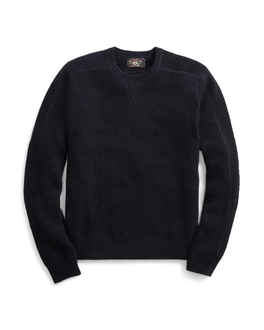 RRL Waffle-knit Cashmere Jumper in Navy (Blue) for Men - Lyst