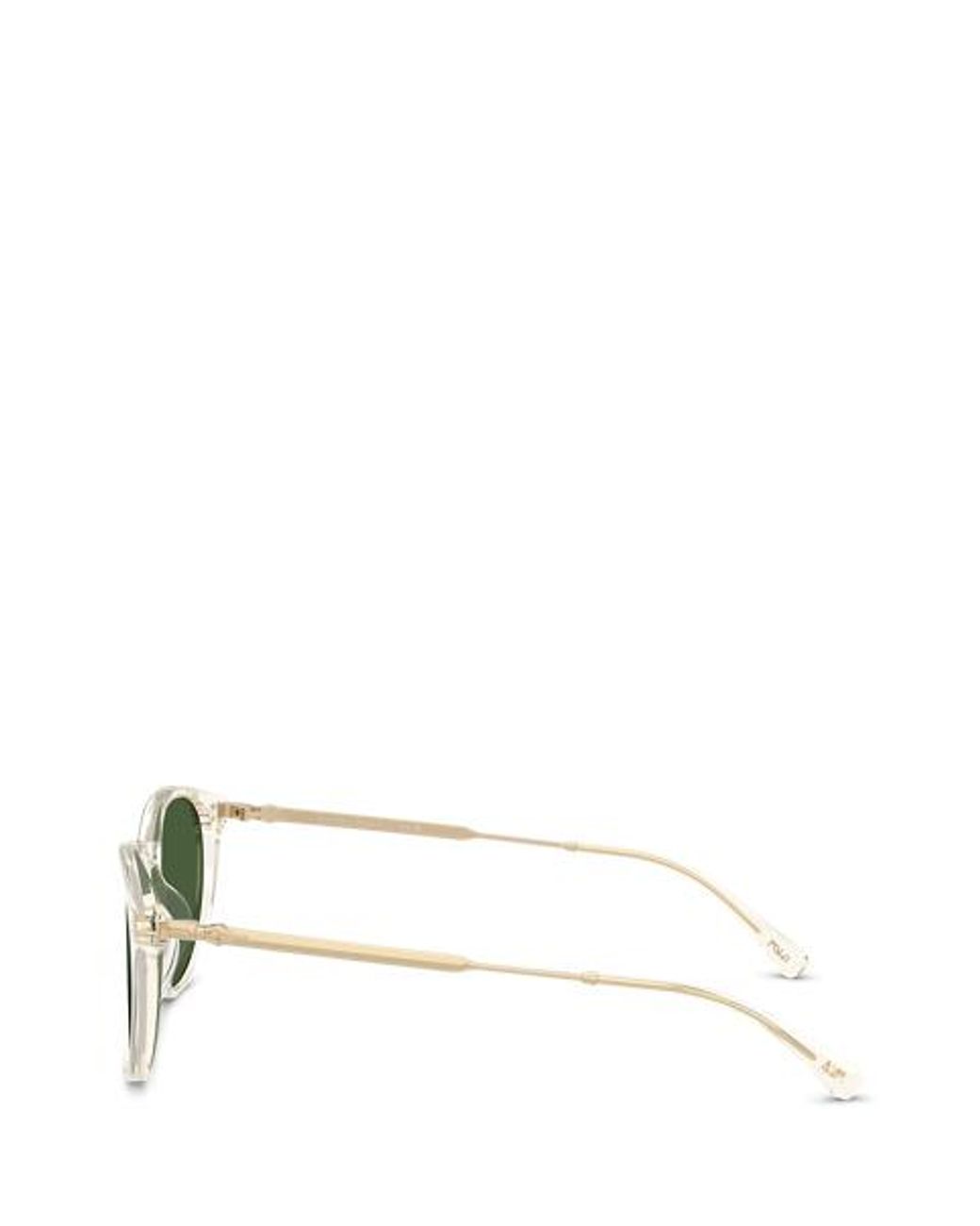 Polo Ralph Lauren Green Pen-Temple Round Sunglasses for men
