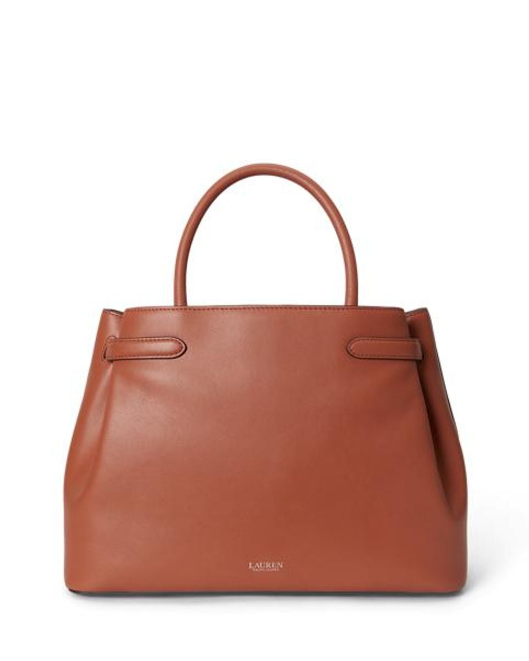 Ralph Lauren Brown Leather Large Blaike Satchel