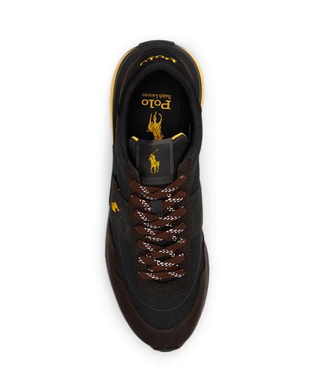 Polo Ralph Lauren Blue Train 89 Suede-Panelled Trainer for men