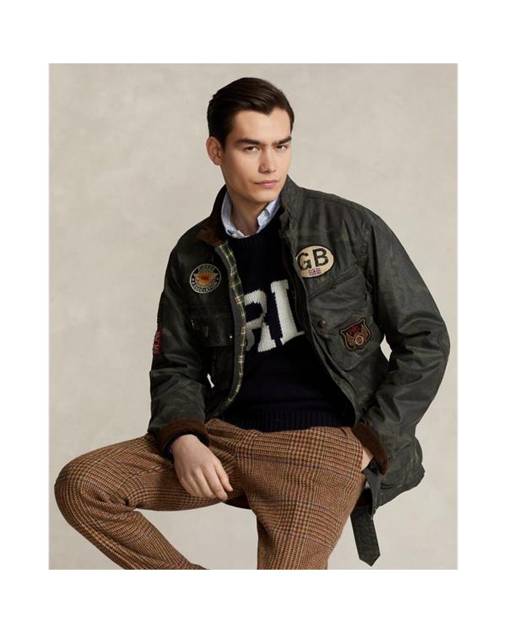 Oilcloth Asymmetrical Motorcycle Jacket