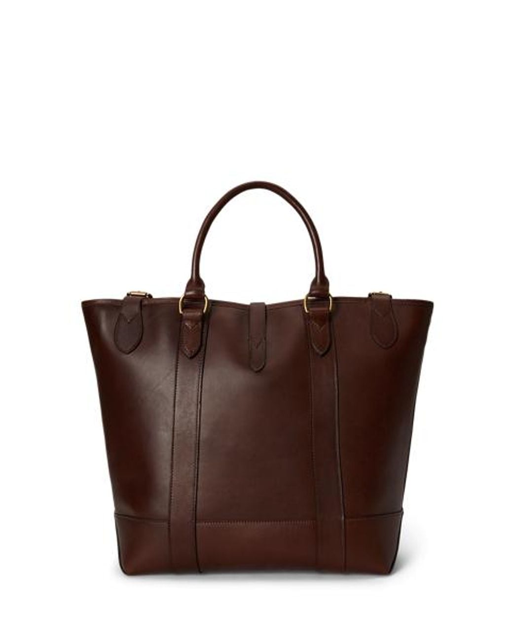 Polo Ralph Lauren Brown Heritage Leather Medium Tote for men