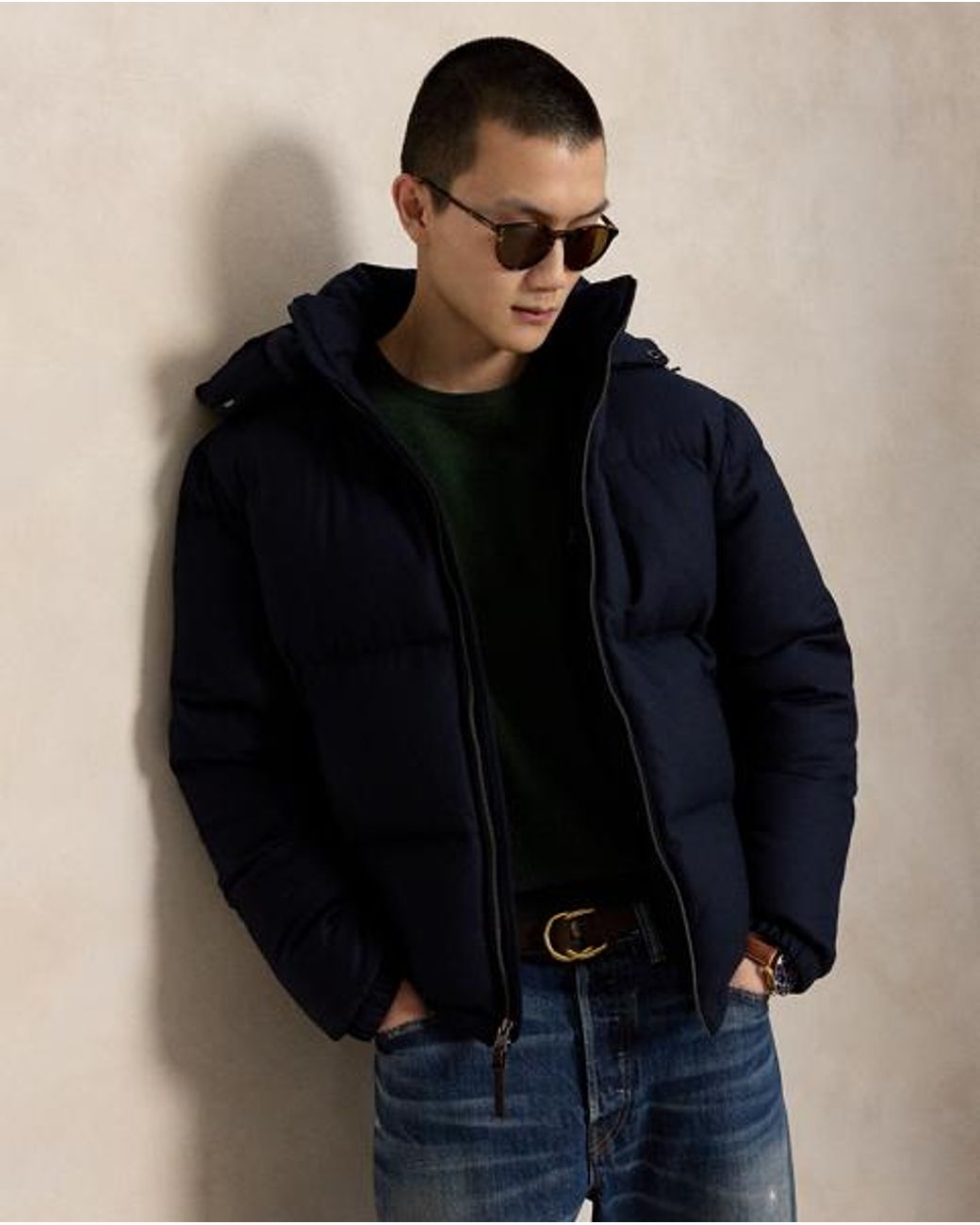 Polo Ralph Lauren Green Wool Crewneck Sweater for men