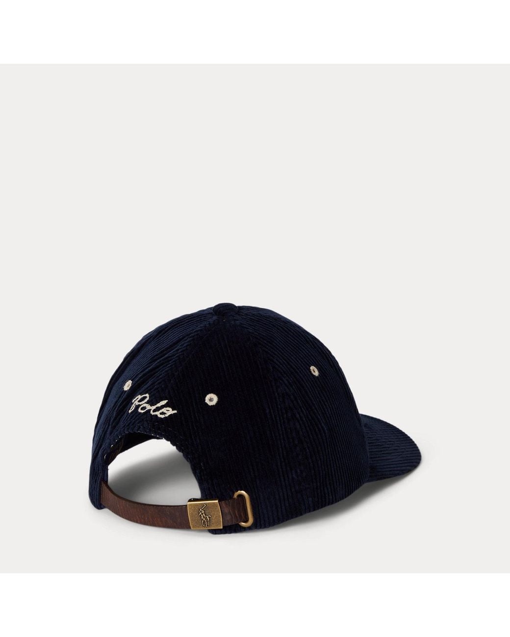 Polo Ralph Lauren Blue Ny-Patch Corduroy Ball Cap for men