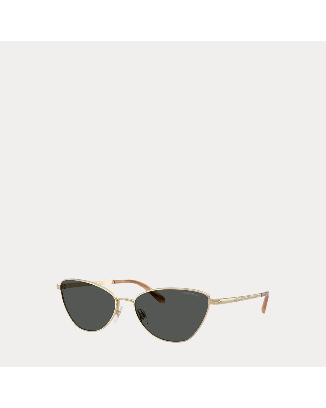 Ralph Lauren Brown Western Rectangle Sunglasses