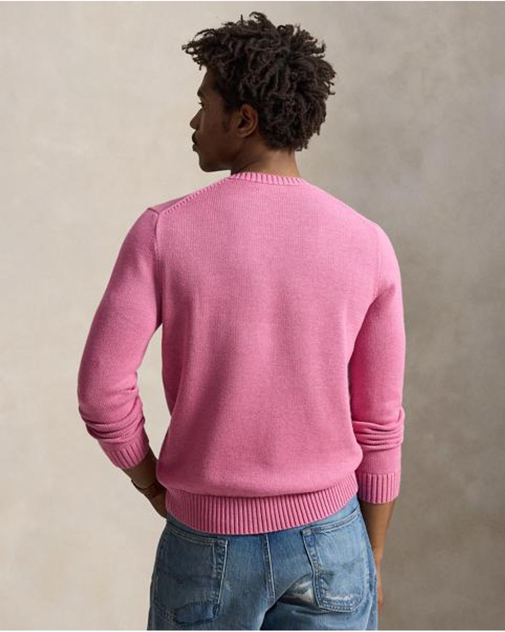 Polo Ralph Lauren Pink Cotton Crewneck Jumper for men