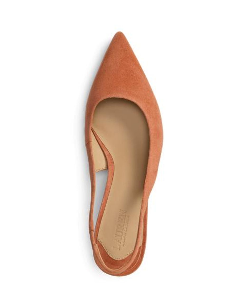 Ralph Lauren Red Ralph Lauren Lolah Ii Suede Slingback Pump