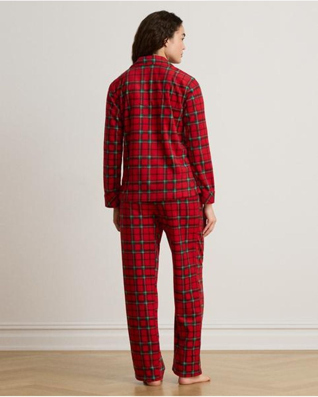 Ralph Lauren Red Plaid Microfleece Sleep Set