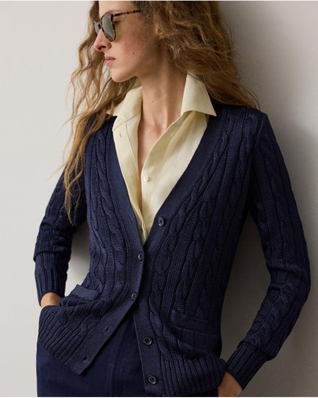 Top Eldred De Lino Ralph Lauren de color Natural