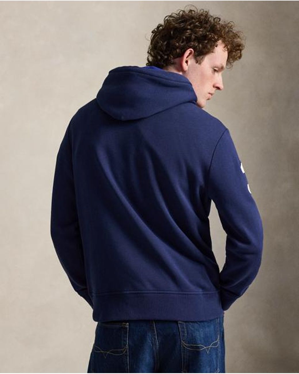 Polo Ralph Lauren Blue Big Pony Fleece Hoodie for men