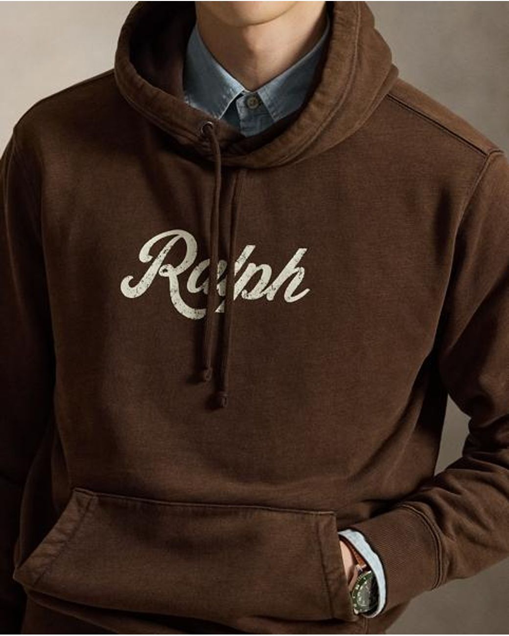 Polo Ralph Lauren Brown The Ralph Lauren Logo Hoodie for men