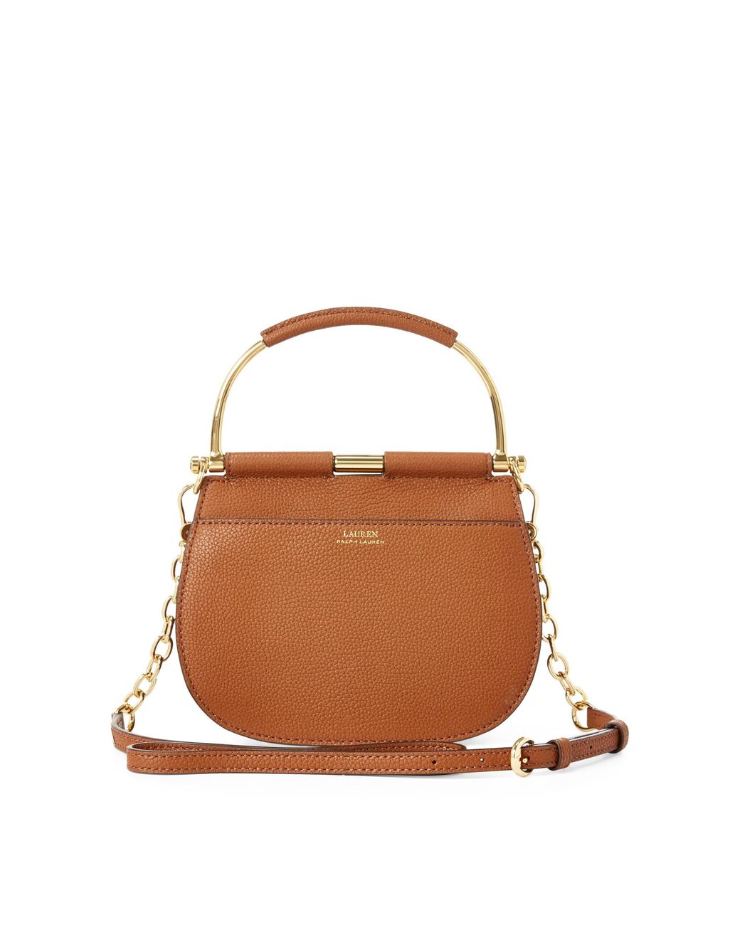 ralph lauren mini leather satchel