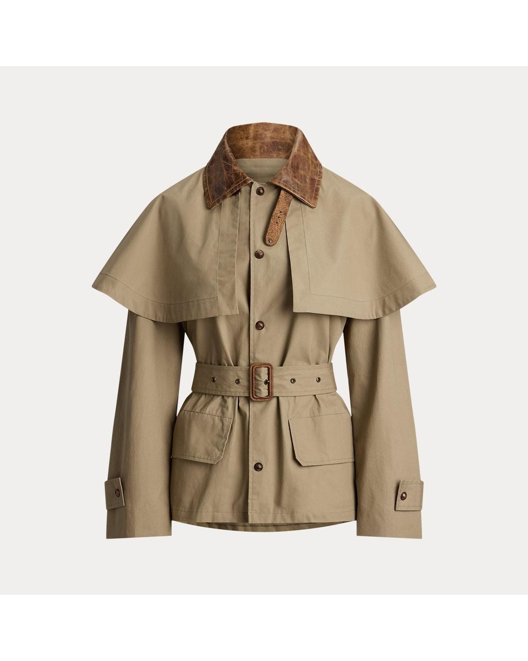 Ralph Lauren Brown Brannigan Cotton-Blend Coat